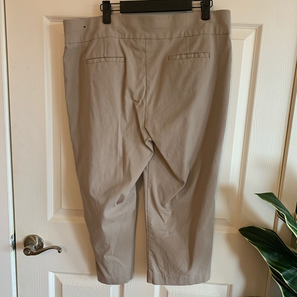 Briggs Tan Capri Slacks/Pants Straight Leg - Picture 3 of 7